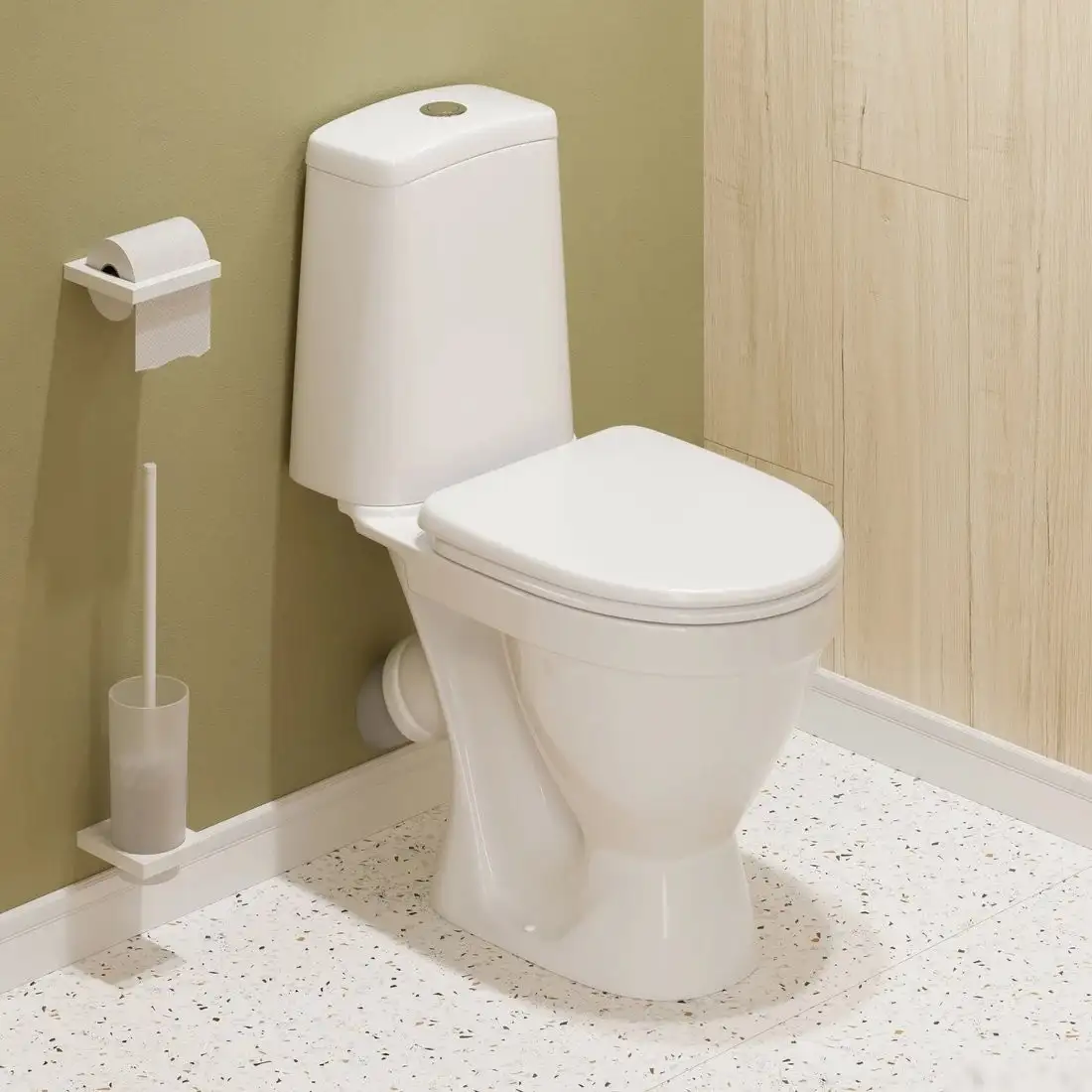 Унитаз напольный Sanita Лада WC.CC/Lada/1-P/WHT.G/S1 - фото товара