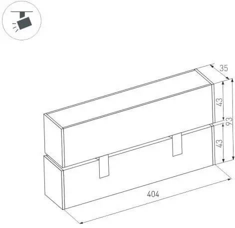 Трековый светильник Arlight MAG-FLAT-FOLD-45-S405-12W Day4000 026992 – фото товара