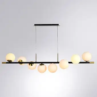 Подвесная люстра Arte Lamp Alcor A2224SP-8BK – изображение в каталоге