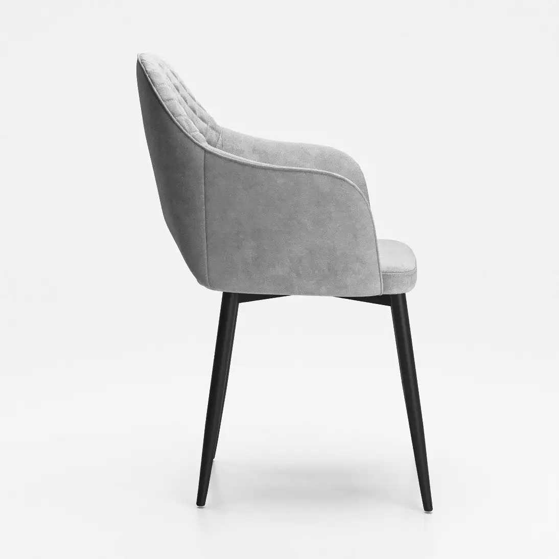 Стул с подлокотниками Табурет Кристи (бренди 22/каркас черный)