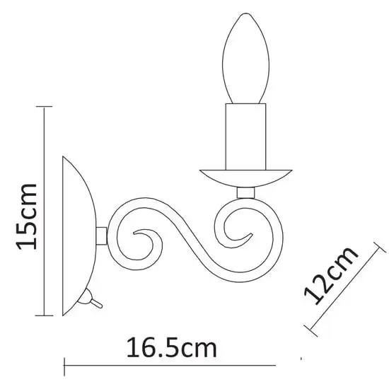 Бра Arte Lamp Isabel A1129AP-1WH – фото товара