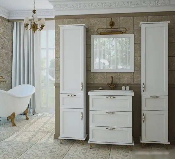 Эстет Шкаф-пенал Bali Classic L 40x34x200 ФР-00002157 – фото товара