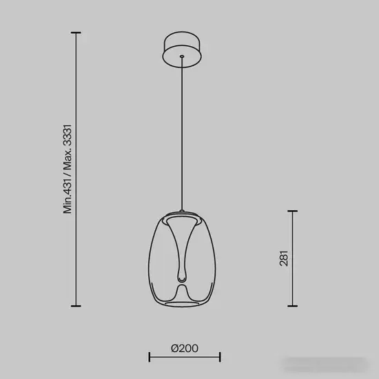 Подвесная люстра Maytoni Splash MOD282PL-L8G3K – фото товара