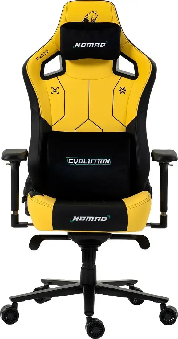 Игровое (геймерское) кресло Evolution Nomad PRO Cyberpunk Core (черный/желтый) – фото товара