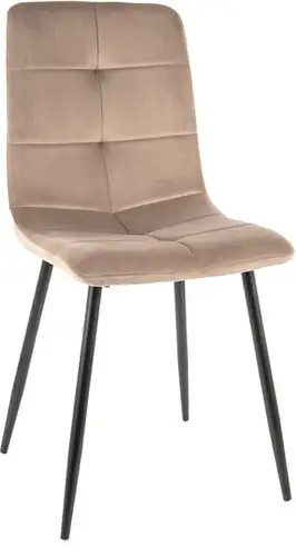 Стул Signal Ivo Velvet (bluvel 40 темно-бежевый/черный) – изображение в каталоге
