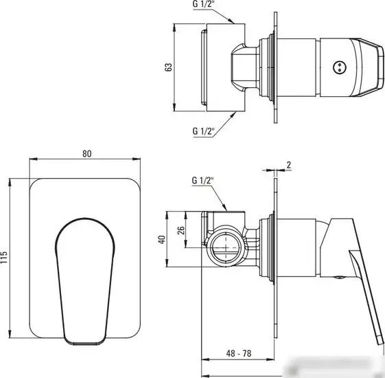 Смеситель Deante Jasmin Nero BGJ N44L - фото товара