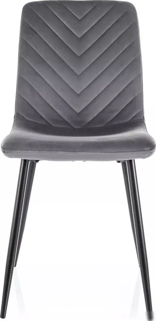 Стул Signal Daren Velvet Bluvel 14 (серый/черный)