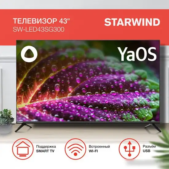 Телевизор StarWind SW-LED43SG300 – фото товара