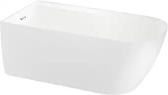 Ванна Wellsee Camellia 2.0 167x82 236201001 (отдельностоящая ванна (левая) белый глянец, экран, ножки, сифон-автомат хром) - изображение в каталоге