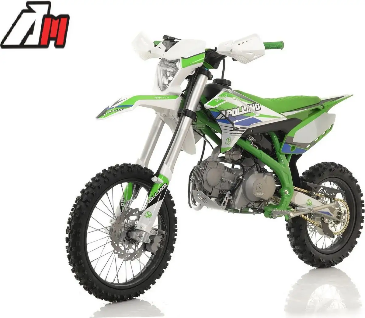 Мотоцикл Apollino AMX-F 125 17/14 (зеленый) – фото товара