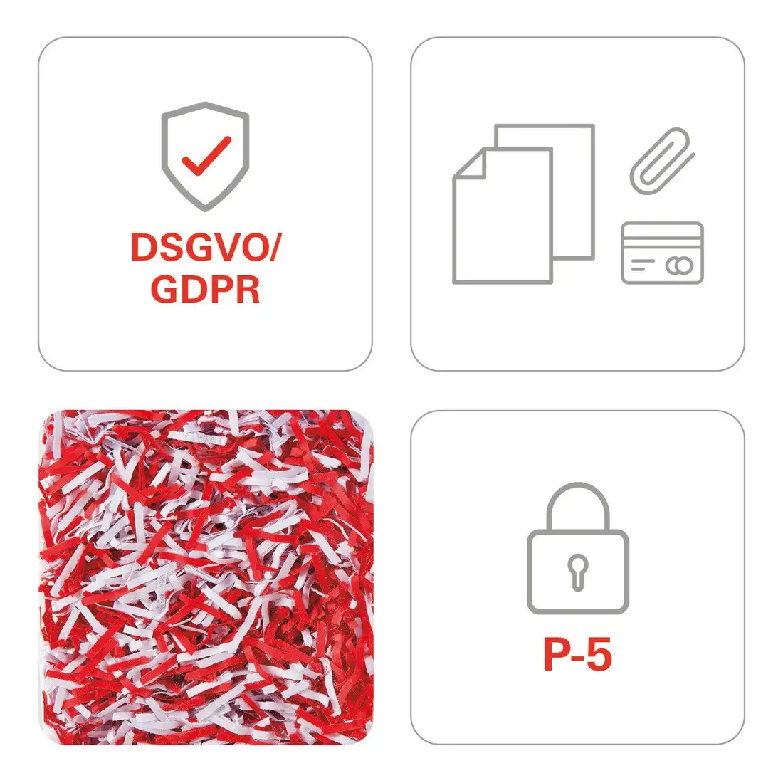 Шредер HSM Securio B24 (1.9x15 мм, белый) – фото товара