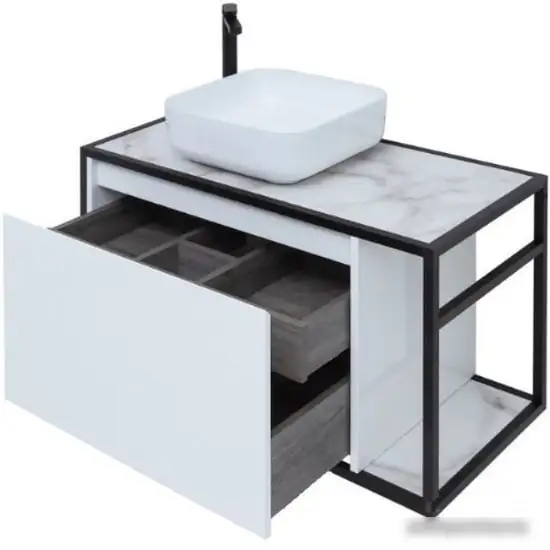 Мебель для ванных комнат Aquanet Тумба под умывальник Nova Lite Loft 90 R 261651 – фото товара