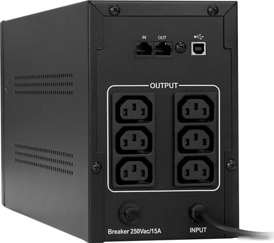 Источник бесперебойного питания ExeGate SpecialPro UNB-1000.LED.AVR.C13.RJ.USB – фото товара