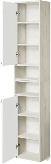 Акватон Шкаф-полупенал Флай 35 1A237903FAX1L (левый, белый/дуб крафт) – фото товара