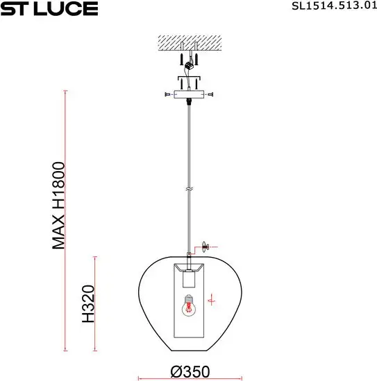 Подвесная люстра ST Luce SL1514.513.01 – фото товара