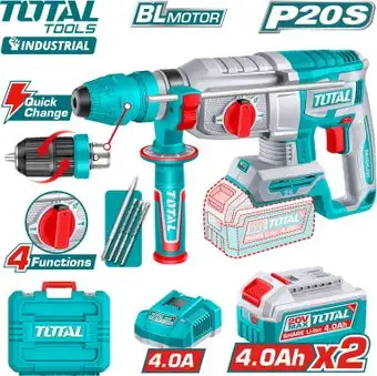 Перфоратор Total TRHLI202689 (с 2-мя АКБ, кейс) – изображение в каталоге