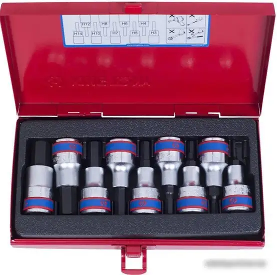 Набор торцевых головок King Tony 4110PR (9 предметов) – фото товара