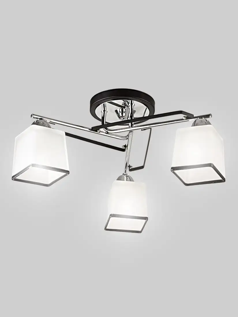 Люстра средней высоты Aitin Pro НПБ 02-3x60-102 1389/3 (черный/хром) – фото товара