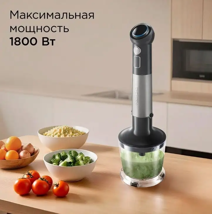 Погружной блендер Redmond (Редмонд) BH421 (серый) - фото товара