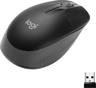 Мышь Logitech M190 (черный/темно-серый) – изображение в каталоге