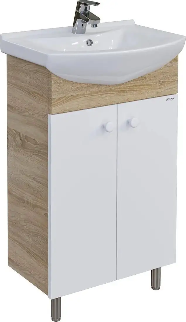 Grossman Комплект мебели для ванной Эко-60 106052-2 (комбинированный) – фото товара