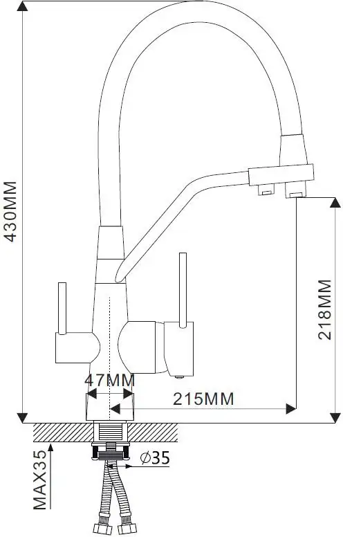 Смеситель Ekko EM4460-27 - фото товара