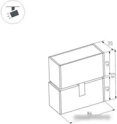 Трековый светильник Arlight MAG-LASER-FOLD-45-S84-3W Day4000 027626 – фото товара