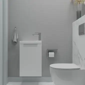 ЗОВ Тумба под умывальник Монови Слим 40 S40LW0LW7091B (белый матовый) – изображение в каталоге