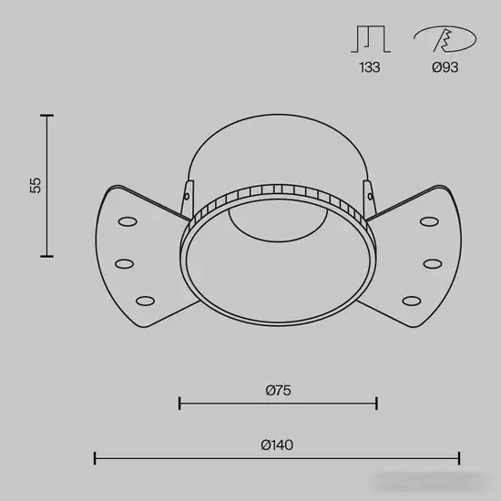 Точечный светильник Maytoni Share DL051-01-GU10-RD-WB – фото товара