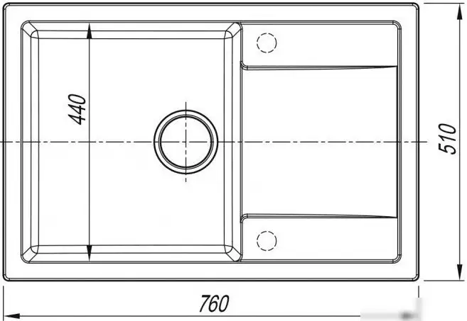 Кухонная мойка ARFEKA ZIA 76 Wet Graphite - фото товара