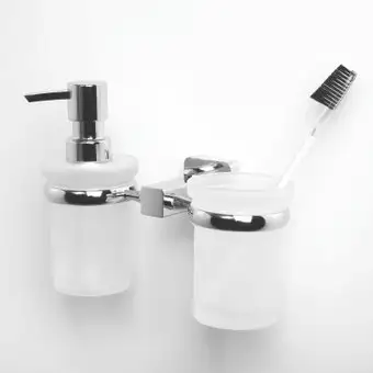 Держатель для стакана и дозатора мыла Wasserkraft Lippe K-6589 – изображение в каталоге