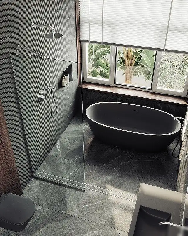 Душевая стенка MaybahGlass 195x79 MGD-695-5у (прозрачное стекло/хром матовый) - фото товара