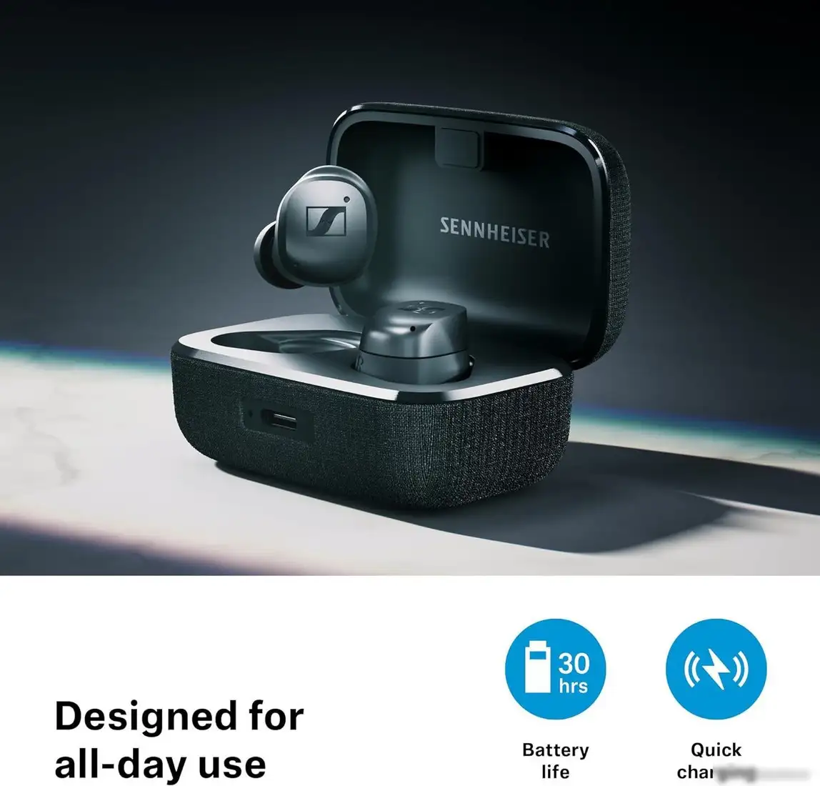 Наушники Sennheiser Momentum True Wireless 4 (черный) – фото товара