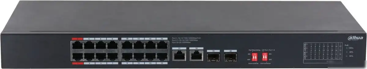 Неуправляемый коммутатор Dahua S3220-16GT-240 – фото товара