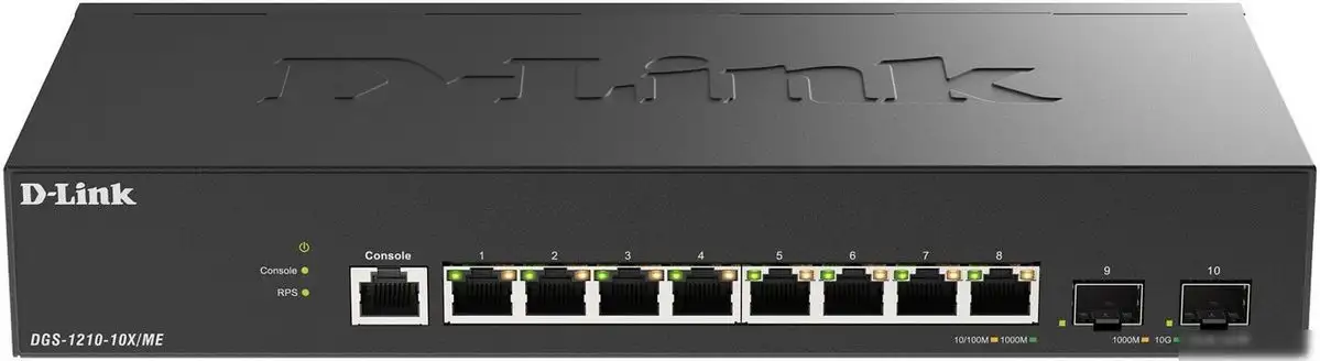 Управляемый коммутатор 2-го уровня D-Link DGS-1210-10X/ME/C1A – фото товара