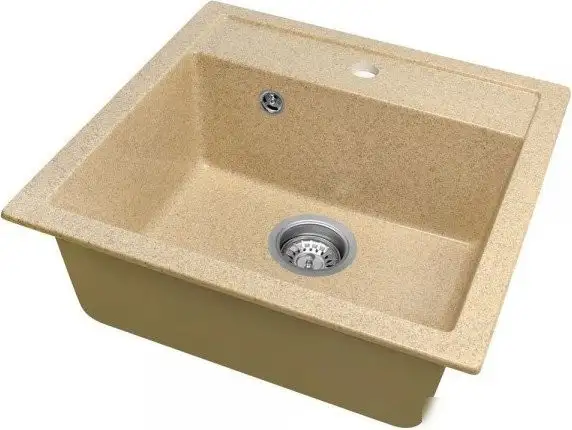 Кухонная мойка Saniteco Terra (песок с сифоном) - фото товара