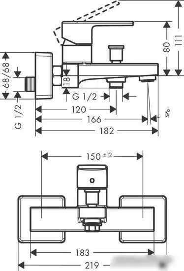 Смеситель Hansgrohe Vernis Shape 71450000 - фото товара