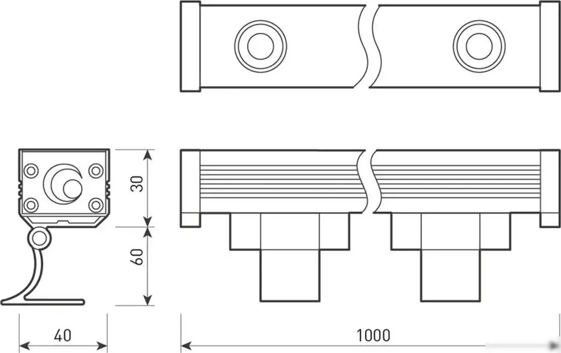 Уличный прожектор Arlight AR-LINE-1000-24W Day4000 (GR, 15 deg, 230V) 042177 – фото товара