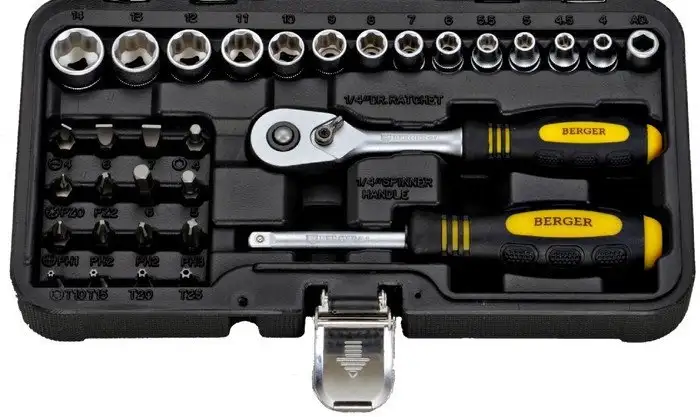 Универсальный набор инструментов Berger BG043-14 (43 предмета) – фото товара