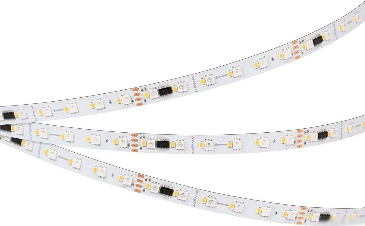 Светодиодная лента Arlight Бегущий огонь 6W/m 60Led/m 5060/2835SMD разноцветный/холодный белый 5M SPI-BA120-12mm 24V RGBW-White-PX6-BPT 040622 – фото товара