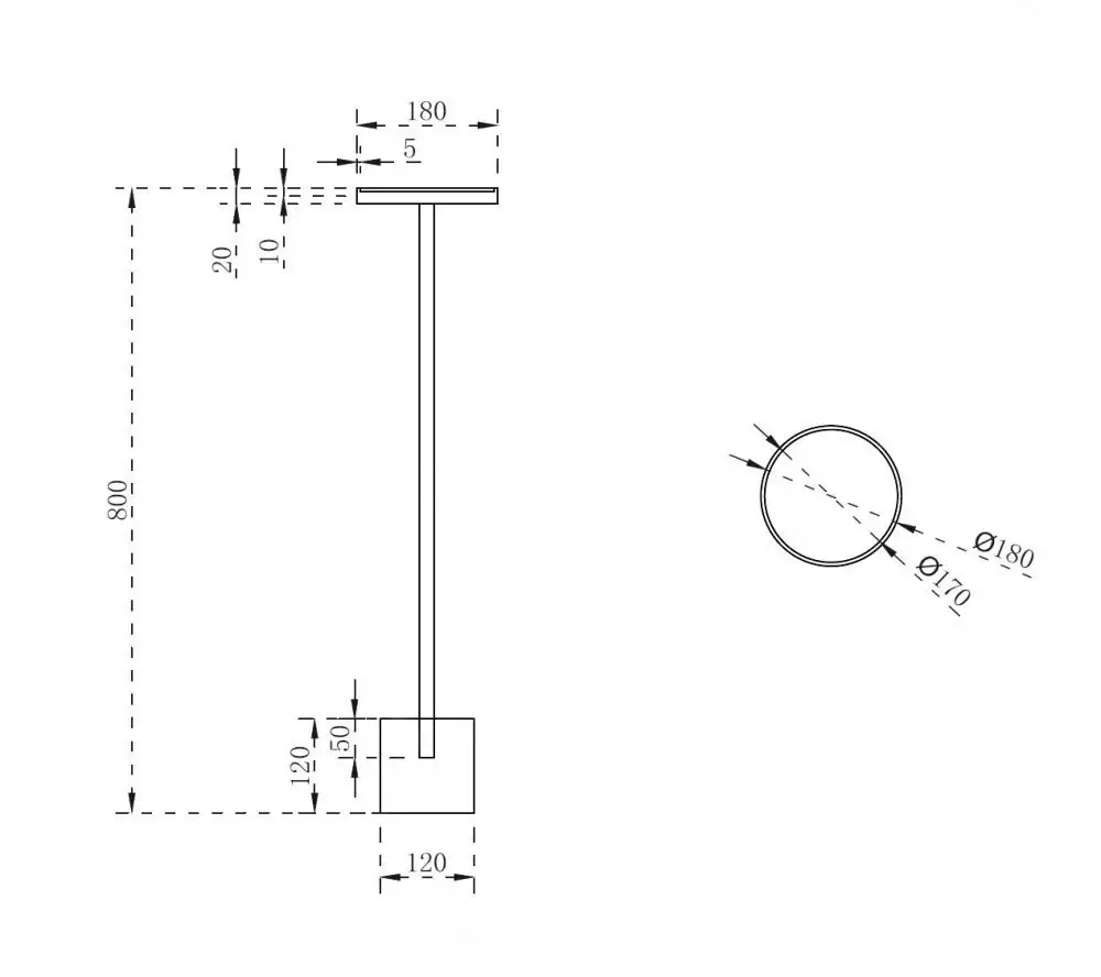 Abber Стойка Stein AS1634 (белый) – фото товара