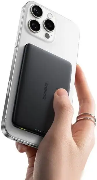 Внешний аккумулятор Baseus PicoGo AM41 Ultra-Slim Magnetic Power Bank 5000mAh (черный) – фото товара