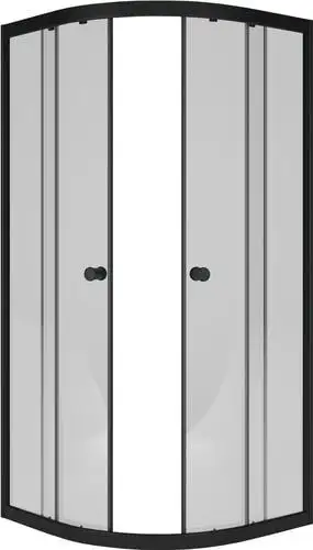 Душевой уголок Метакам Classic Black 80x80 ШПS_013570 (прозрачное стекло)
