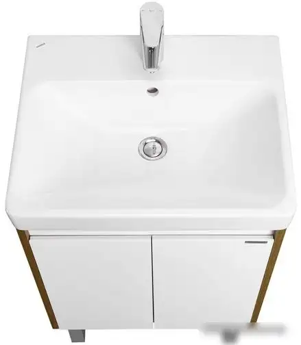 Акватон Тумба с умывальником Сканди Doors 55 1A2788K0SDZ90 (белый/дуб рустикальный) – фото товара