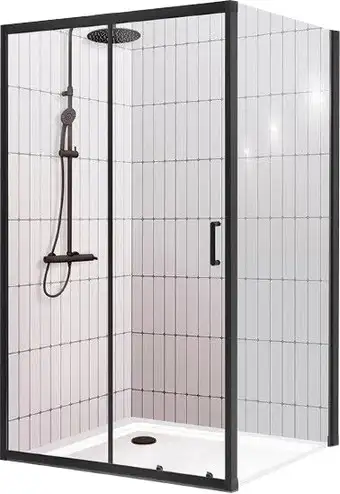 Душевой уголок BelBagno UNO-195-AH-1-120/80-C-NERO - изображение в каталоге