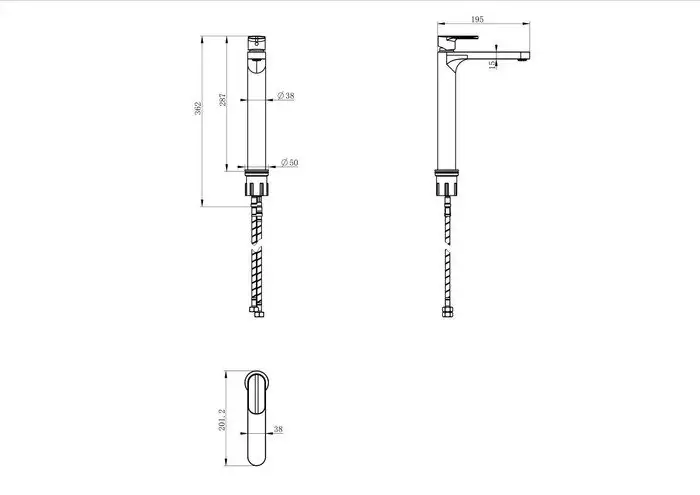 Смеситель Wonzon&Woghand WW-H1034-BG - фото товара
