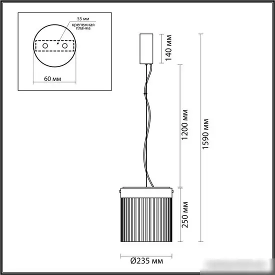 Подвесная люстра Odeon Light Pillari 5047/20L – фото товара