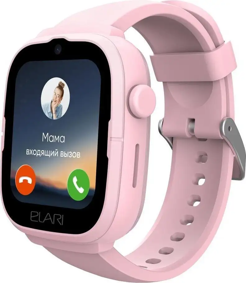 Детские умные часы Elari KidPhone 4G Go (розовый) – фото товара