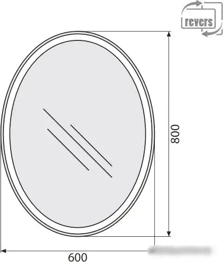 BelBagno Зеркало SPC-VST-600-800-LED-TCH – фото товара