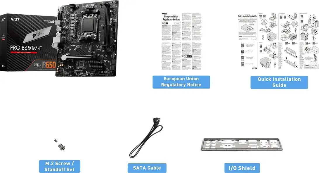 Материнская плата MSI Pro B650M-E – фото товара